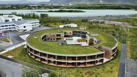 With Móberg Nursing Home, Urban Arkitektar and Loop Architects design an inward-looking Read more.. Nursing Home Design Architecture, Nursing Home Architecture, City Masterplan, Healing Architecture, Old Peoples Home, Apartment Tower, Bjarke Ingels Group, Plan Architecture, Chongqing China