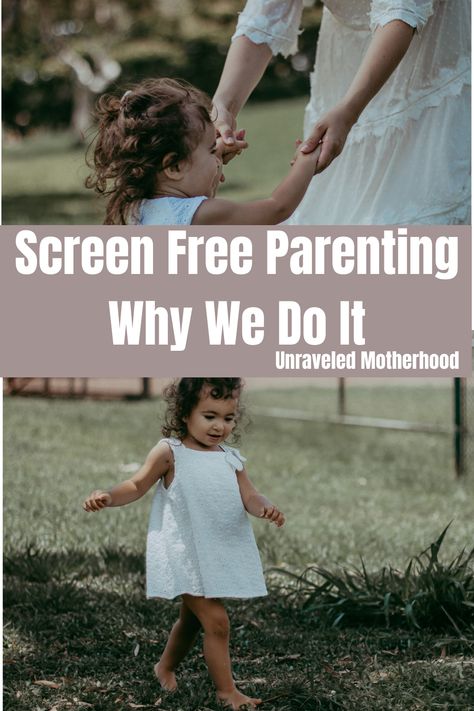 Choosing to parent screen free can be challenging. Here is why we chose to be screen free in our home with our children. Free Range Parenting, Screen Free Kids, Potty Training Tips, Free Toys, Screen Free, Better Parent, Toddler Mom, Free Family, Free Tips