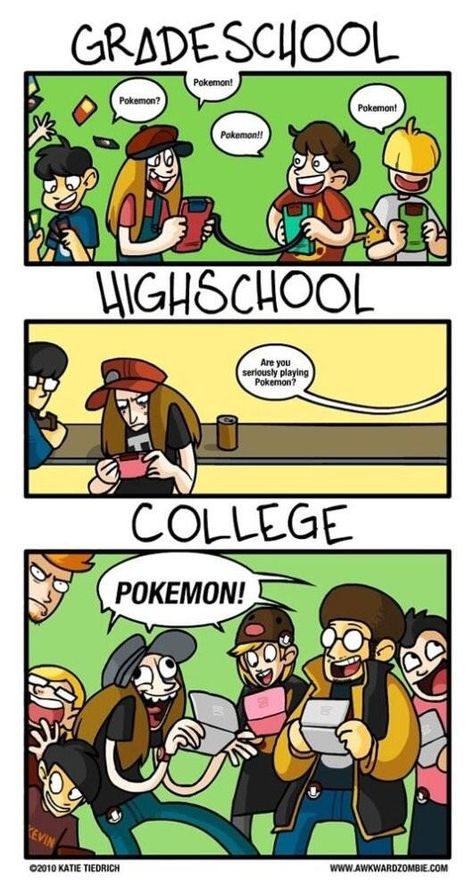 Funny Nintendo Memes on Twitter: "Gradeschool, highschool, college ... Awkward Zombie, Zombieland Saga, Pokemon Mew, Gotta Catch Them All, Couple Pic, Play Pokemon, Pokemon Comics, Pokemon Memes, Pokemon Funny