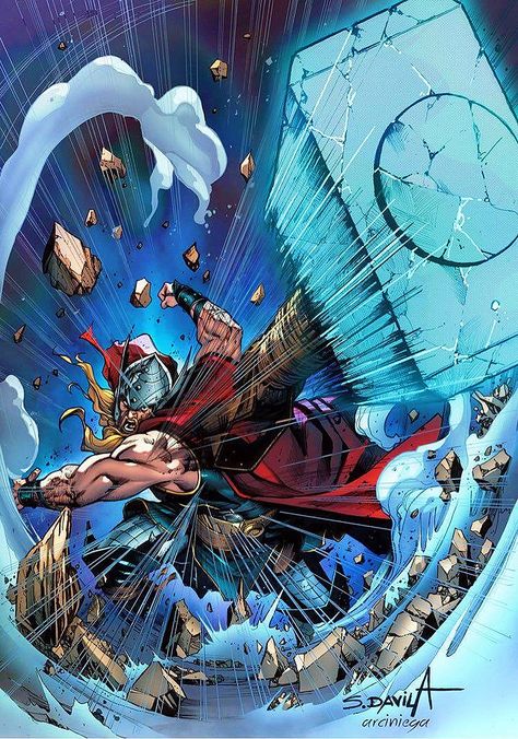 Thor Asgard, Marvel Comic Art, Thor Comic Art, Thor God, Thor Wallpaper, Marvel Comics Artwork, Marvel Character Design, Marvel Comics Funny, Thor Comic