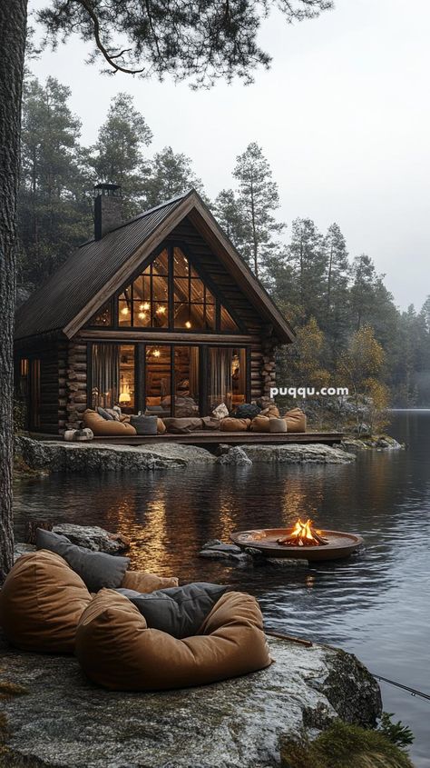 The Best Woods to Use for Rustic Cabin Interiors Mountain Tiny Cabin, Beautiful Log Cabins, Stone Cabin Interior, Cabin House Ideas, Forest Home Aesthetic, Cabins In The Woods Interior, Cabin House Interior, Moody Cabin, Whimsical Cabin