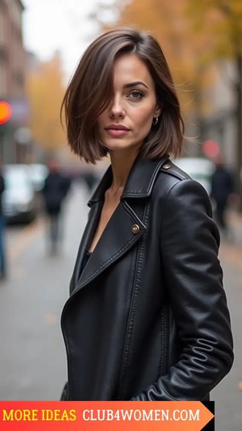 23 Top Men’s Fall Haircuts for 2024: From Fades to Textured Styles Fall Bob, Brunette Bob Haircut, Fall Brunette, Brunette Tones, Fall Haircut, Sleek Short Hair, Fine Straight Hair, Fall Hair Cuts, Modern Haircuts