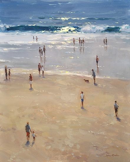 California plein air Carmel Beach, Beach Artist, Competition Winner, Beach Art Painting, Painting Competition, Painting People, Beach Painting, Water Painting, Coastal Art