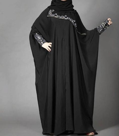 Lace style new stylish black abaya designs 2017 for girls Burkha Designs Black, Abaya Designs Dubai, Burkha Designs, Burqa Designs, Black Abaya Designs, Dubai 2023, Abaya Designs Latest, Hijab Designs, Niqab Fashion