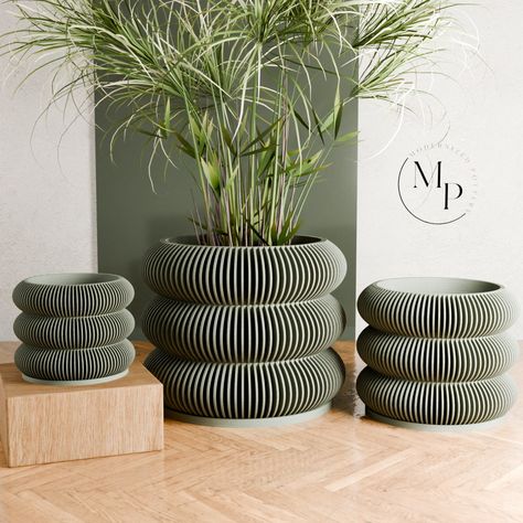 Wood BUBBLES Planter, 9 Color Options, Unique 3D Printed Plant Pot With Drainage & Saucer for Houseplants, Small to Large, 4 5 6 7 8 Inch - Etsy Cool Planters Indoor, Patio Plants In Pots, Decorating With Plants Indoors, Planters Ideas Indoor, Planter Ideas Indoor, Indoor Planter Ideas, Large Indoor Plant Pots, Indoor Plant Stands, Oversized Planters