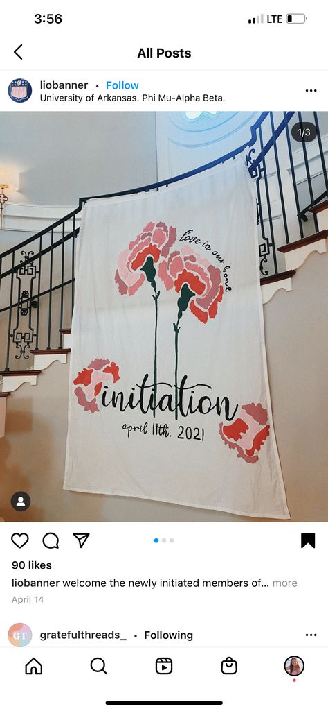 Sorority Banners Founders Day, Sorority Sheet Signs, Sorority Initiation, Floral Sorority Banner, Chi Omega Banner, Chi Omega Banner Ideas, Sorority Formal Banner, Founders Day Sorority Ideas, Sorority Banner Ideas Design