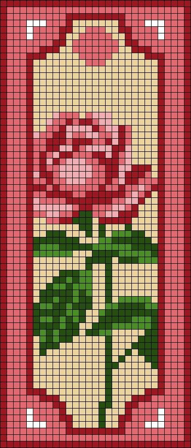 Alpha pattern #166745 | BraceletBook 2 Colour Pixel Art, Simple Pixel Pattern, Long Alpha Patterns, Alpha Pattern Cross Stitch, Cross Stitch Borders Simple, Bookish Pixel Art, Pixel Art Grid Flower, Cinnamoroll Alpha Pattern, Pixel Rose Pattern