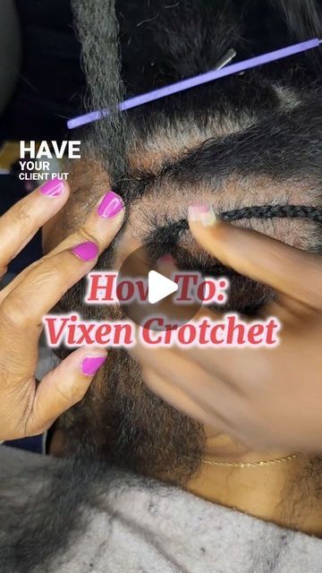 Brittany | Traveling Hair Stylist on Instagram: "💎How To: Vixen Crotchet. Follow To See New Tutorials. Call or text 301-485-9298 . Traveling Stylist Serving All States Now. CALL For Rates.  The Vixen crochet braid technique offers several benefits:  ✅️Versatility: It allows for multiple partings, such as middle, side, and ponytail parts, giving a natural look.  ✅️Protection: It protects natural hair while providing a break from heat and styling damage.  ✅️Natural Look: The technique mimics natural hair growth patterns, making the style look more realistic.  ✅️Low Maintenance: Once installed, it requires minimal daily maintenance.  ✅️Style Flexibility: It offers the flexibility to style the hair in various ways, including updos, braids, and buns.  ✅️Longevity: With proper care, Vixen croch Invisible Hairline Crochet Braids, Crochet Braid Pattern For Alopecia, Vixen Crochet Braids No Leave Out, Invisible Crochet Braids, How To Crochet For Beginners Hair, Crochet Braid Patterns Hair, Crotchet Braids Pattern Hair, Low Maintenance Hair Styles, Crochet Natural Hairstyles