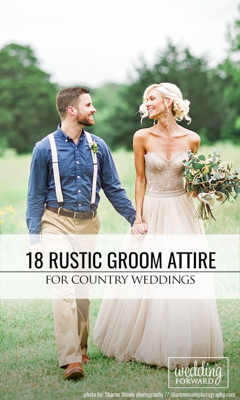 18 Rustic Groom Attire For Country Weddings ❤ Waistcoats, suspenders, caps and jeans all combine to achive rustic groom attire. See more: http://www.weddingforward.com/rustic-groom-attire/ #weddings #groom Groom Attire Blue Casual, Jeans With Suspenders Men Wedding, Rustic Wedding Attire For Groom, Farm Wedding Mens Attire, Groom With Vest Only, Wedding Ideas For Groomsmen Outfit, Casual Wedding Groomsmen Attire, No Tux Wedding Groom Attire, Groom Attire No Tie