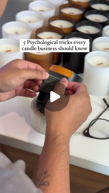 Launch a Profitable Candle Brand in 2024 on Instagram: "5 Psychological tricks every candle business should know

Set Price Points Strategically: Prices ending in “9” ($19.99) give the impression of being more affordable than rounded numbers like $20.

Offer Loyalty Rewards: Implement a loyalty program where customers can earn discounts or free products with repeat purchases to encourage brand stickiness.

Emphasize Storytelling: Share the story behind each candle scent, the inspiration for the brand, or the eco-friendly aspects to create a deeper emotional connection.

Use Tiered Discounts: Encourage larger orders by offering tiered discounts, e.g., “Buy 2, get 10% off; Buy 3, get 15% off.”

Play on the Senses: Highlight the mood-enhancing benefits of your candles (e.g., relaxation, energ Candle Marketing, Psychological Tricks, Candle Brand, Loyalty Rewards, Candle Branding, Candle Business, Loyalty Program, Free Products, Emotional Connection