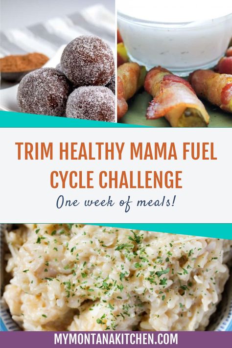 If you've ever wanted to try a Trim Healthy Mama Fuel Cycle, then this challenge is for you! It's complete with a free printable menu for a 1 Week Fuel Cycle. Get all the challenge details now. Trim Healthy Mama E Meals, Trim Healthy Mama Beginner, Trim Healthy Mama Meal Plan, Baked Bone In Chicken, Thm Meal Plans, Montana Kitchen, Oven Roasted Green Beans, Free Printable Menu, Sweet Lunch