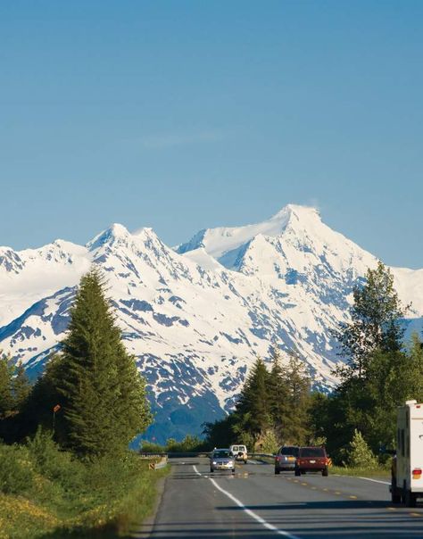 Alaska Highway Route | Visit Anchorage Alaska Trips, Travel Aesthetic Alaska, Winter In Anchorage Alaska, Alaska Train Ride, Alaska Marine Highway Ferry, Alaska Road Trip, Alaska Highway, Yukon Territory, Travel Destinations Bucket Lists