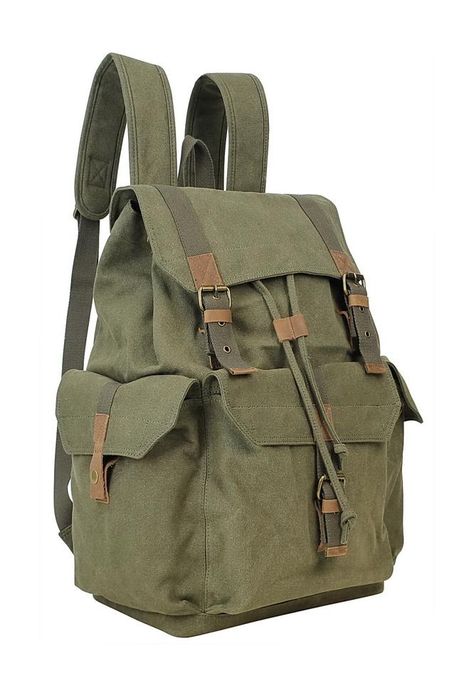 Green Canvas Backpack, Mochila Grunge, Prada Nylon Bag, Sport Canvas, Green Backpacks, Vintage Backpacks, Ținută Casual, Coin Bag, Bag Trends