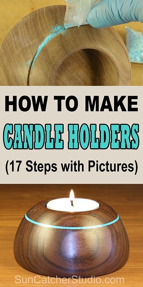 How To Make Candle, Make Candle Holders, Make Candle, Wood Projects For Beginners, Wood Turning Lathe, Wood Crafting Tools, Lathe Projects, Learn Woodworking, Wood Turning Projects