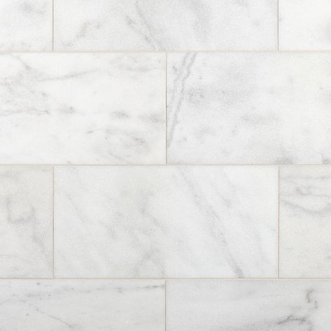 Carrara Chateau Brushed Marble Tile Large Marble Tile Floor, Marble Tile Bathroom Floor Master Bath, Quartz Tile Bathroom, Warm Marble Bathroom, Bathroom Tile Combos, Classic Marble Bathroom, Large Bathroom Tiles, White Bathroom Floor Tile, Mosaic Tile Floor Bathroom