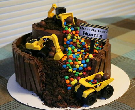 Construction Theme, Trucks, Loaders, Bull Dozers, Chocolate and Candy, Birthday Boy Loader Birthday Cake, Birthday Cakes Construction Theme, Chocolate Construction Birthday Cake, Construction Trucks Birthday Cake, Cake With Construction Trucks, Tonka Cake Ideas, Truck Cakes For Boys 2nd Birthday, Skid Steer Birthday Cake, Chocolate Construction Cake