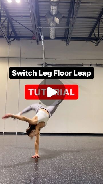 Dylan Ratzlaff on Instagram: "When learning this, here are some tips to think about   - drive your hips up! Give yourself as much airtime as possible  - Keep your supporting shoulder over top of your wrist  Step 1 : Floor leap with bent knees and landing back on the floor Step 2 : Floor leap adding straight legs  Step 3 : Try to land on your feet instead of your knees. Drive your hips up to get more height. Really push off of your supporting leg.  Step 4 : Practice switching in front of your first leg.  step 5: Combine the floor leap to your feet and the switch leg." Contemporary Dance, How To Do A Switch Leap, Dylan Ratzlaff, Dancer Tips, Dance Leaps, Acro Tricks, Floor Work, Hip Ups, The Switch