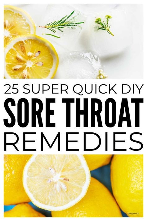 Discover the 25 best quick DIY sore throat remedies you can make easily at home for instant sore throat relief that really works. #sorethroat #sorethroatrelief #sorethroatremedy #diyremedies #homemaderemedies Sore Throat Home Remedy, Diy Remedies For Sore Throat, Food For When Your Sick Sore Throat, Quick Home Remedy For Sore Throat, At Home Sore Throat Remedies, What To Do With A Sore Throat, What To Take For A Sore Throat, Dry Itchy Throat Remedies, Dry Sore Throat Home Remedies