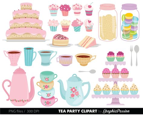 Tea party clipart | Etsy Teapot Clipart, Tea Party Clipart, Time Clipart, Vintage Tea Time, Minnie Mouse Doll, Clipart Vintage, Rose Clipart, Party Clipart, Cupcakes Cake