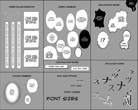 Different Types Of Lettering, Manga Words, Comic Lettering, Book Lettering, I Am Capable, Comic Bubble, Comic Book Layout, Manga Tutorial, Comic Tutorial