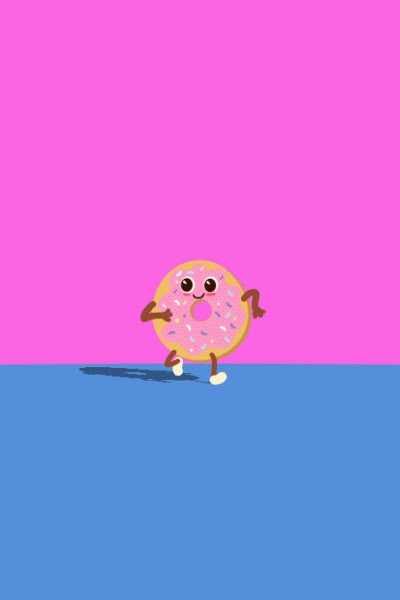 Sweet jumping animation Jumping Animation, Donut Gif, Animation Walk Cycle, Jump Animation, Im Hungry, Foodie Pics, Gif Background, Silhouette People, Food Ads