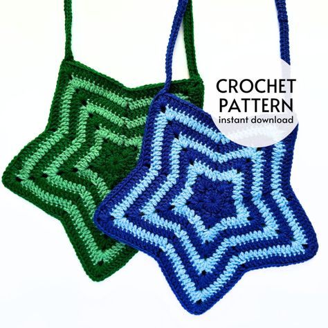 CROCHET PATTERN Starburst Bag Y2K Crochet Star Tote Bag Crochet Pattern PDF Instant Digital Download Crochet Market Shoulder Bag Pattern - Etsy Crochet Laptop Sleeve, Crochet Laptop Case, Crochet Star Patterns, Phone Bag Pattern, Y2k Crochet, Tote Crochet, Star Bag, Crochet Star, Bag Y2k