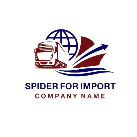 Vector logo transportation logistics and... | Premium Vector #Freepik #vector Transport Logo Inspiration, Transportation Logo Ideas, Logistics Logo Transportation, Transport Logo Design Ideas, Transportation Company Logo, Logistic Logo Design, Transport Company Logo, Logistics Company Logo, Export Logo