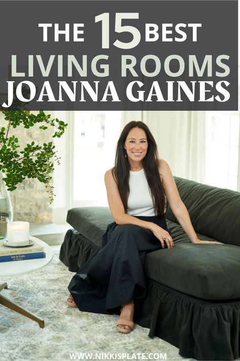 15 Best Living Rooms by Joanna Gaines; A roundup post of the most popular living rooms by Joanna Gaines! HGTV’s Fixer Upper star. Farmhouse rustic and modern charm. Living Room Renovations. Chip And Joanna Gaines Fixer Upper Houses, Joanna Gaines Curtains Living Room, Joanna Gaines Family Room Ideas, Johana Gains Decor, Joanna Gaines Mantel Decorating Ideas, Joanna Gaines Bookcase Styling, Joanna Gaines Decorating Ideas Living Room, Magnolia Homes Living Room Inspiration, Magnolia Decor Ideas Living Room