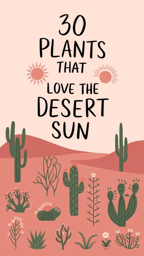 Discover 30 plants that love the desert sun, perfect for adding color and life to your arid garden. 🌵 From vibrant blooms to tough succulents, these plants thrive in hot climates. 📌 Pin this for your gardening inspiration! 👉 Click through to explore the full list of sun-loving plants. #aridgarden #sunlovingplants #desertgardening #heatproofplants Arid Garden, Gardening Inspiration, Sun Loving Plants, Desert Environment, Dry Garden, Desert Sun, Desert Garden, Drought Tolerant, That's Love