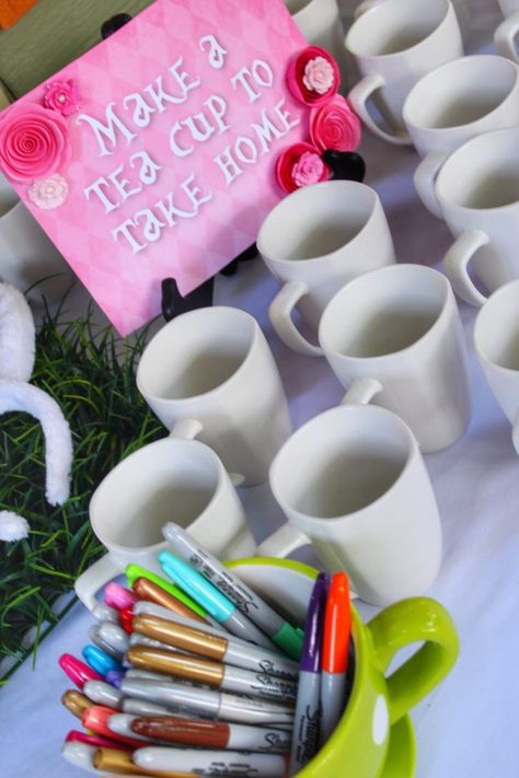 Mad Tea Party Birthday, Birthday Party Ideas Tea Party, Tea Time Crafts, Soup For Tea Party, Tea Party For 4th Birthday, Tea For 2 Birthday Party Ideas, Third Birthday Tea Party Theme, Tea Party For Girls Ideas, Princess Birthday Tea Party