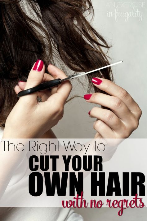 Diy Hair Trim, Cut Hair At Home, Trim Your Own Hair, Cut Own Hair, Self Haircut, Cut Your Own Hair, Hairstyles Diy, Diy Salon, How To Cut Your Own Hair