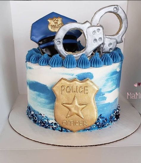 Policeman Cake, Police Birthday Cakes, Cop Cake, Police Cake, Retirement Party Cakes, Police Cakes, Police Birthday Party, Cake Design For Men, Cake Designs For Kids