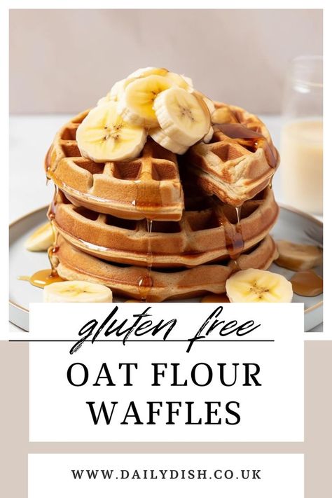 gluten free waffles Gluten Free Waffle Recipe, Blender Waffles, Oat Waffles, Oatmeal Waffles, Oat Flour Recipes, Banana Waffles, Gluten Free Waffles, Cozy Weekend, Waffle Recipe