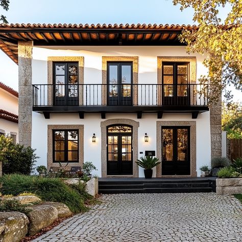 Discover stunning house exterior design ideas! Explore elegant facades, modern materials, and unique architectural details. #HouseDesigns #ElegantHomeFacades #ModernExteriorMaterials #UniqueArchitecturalDetails #CurbAppealInspiration #ExteriorHomeTrends #OutdoorDesignInspo #ArchitecturalInspiration #LuxuryHomeExteriors #BeautifulHomeDesign Mediterranean Exterior, Old Architecture, Small Villa, Exterior Design Ideas, Small House Design Exterior, Architect Design House, Casas Coloniales, Beautiful Home Designs, Exterior Makeover