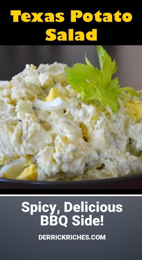 Texas Potato Salad, Mexican Potato Salad, Texas Bbq Sides, Jalapeno Potato Salad, Jalapeño Potato Salad, Southwest Potato Salad, Jalapeño Popper Potato Salad, Texas Potatoes, Dilled Potato Salad