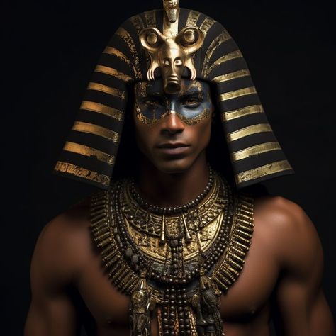 #BlackPharaohPrestige #EgyptianElegance #AncientAesthetics #RoyalRegalia #NileKingFashion #HistoricalHauteCouture #PharaohFlair #DesertDynastyDress #AfricanAncestry #MajesticMenCostumes #Halloween2023 #CostumeGoals #EgyptianEmpire #KingOfTheNile #PyramidProwess #TrendingCostumes #HalloweenInspo #BestOfHalloween #UniqueCostumes #CosplayCreativity Mens Egyptian Makeup, Egyptian Men Costume, Egyptian Makeup Men, Egyptian Pharaoh Costume, Egypt Costume, Egyptian Aesthetic, Egyptian Men, Egyptian Makeup, Pharaoh Costume