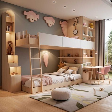 3+ Brilliant Children's Bedroom Designs for Small Rooms • 333+ Images • [ArtFacade] Bedroom Designs For Small Rooms, Designs For Small Rooms, Childrens Bed, Childrens Bedrooms Design, Inspiring Lifestyle, Shared Girls Bedroom, Bunk Rooms, Modern Kids Bedroom, Kid Rooms