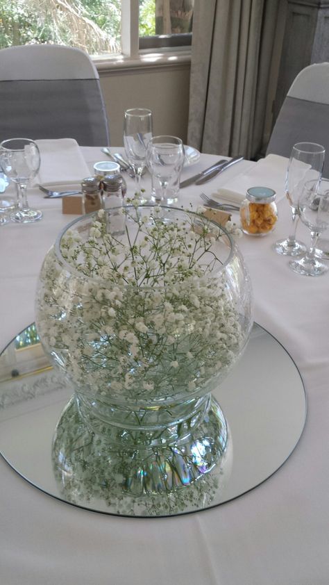 Corporate Flowers Adelaide - Blackwood Florist Fishbowl Decoration Ideas, Fishbowl Centerpiece, Wedding Table Deco, Corporate Flowers, Clear Vase, Creative Flower Arrangements, Flower Centerpieces Wedding, Beautiful Centerpieces, Disney Wedding