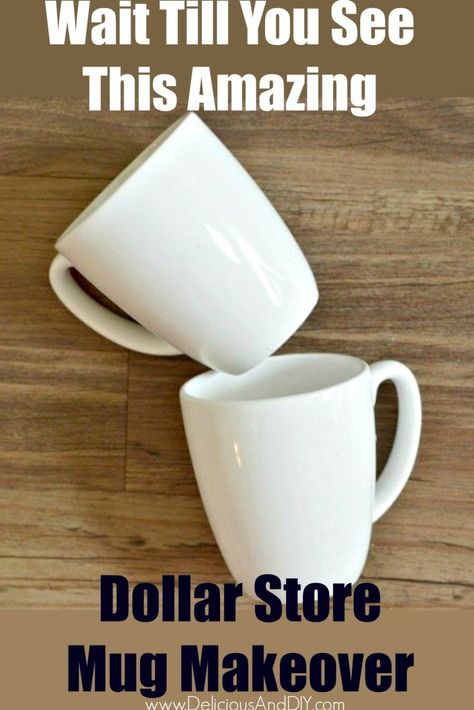 Grab a Dollar Store Mug and completely transform it with this easy and simple Idea using a Sharpie| Give a plain Mug a gorgeous Floral Design in under 15 minutes #sharpie #mugmakeover #diycrafts #dollarstorecrafts Coffee Cup Crafts, Coffee Mug Crafts, Glass Paint Markers, Coffee Cups Diy, Hand Painted Mug, Plain Mugs, Painted Mug, Sharpie Mug, Mug Crafts