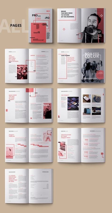 Broshour Design Layout, Graphic Design Proposal Layout, Proposal Layout Design Ideas, Geometric Layout Design, Book Pages Layout, Magazine Design Ideas, Graphic Design Book Layout, Proposal Template Design, Layout Editoriale