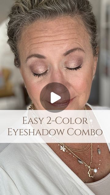 D'Anna Durham | New Confidence After 50 on Instagram: "✨ EASY 2-COLOR EYESHADOW COMBOS - Day 2✨   Follow along this week, I’ll be sharing easy 2-color eyeshadow combos every day!   I’ll be sharing some of my favorite eyeshadow tips too! ⬇️  Eyeshadow doesn’t have to be hard and you can have a beautiful eye shadow look with just 2 colors!!  Today I’m using Coco and Hot Chocolate!   🌟Tip: Start with a good eye primer to help your eyeshadow last longer and prevent creasing. I’m using my highlight and setting powder to prime my lids.   🌟Tip: Use a gentle hand when applying eyeshadow to prevent tugging on delicate skin.  All color by Seint.   Comment HOTCO for a link to this complete look!  #easyeyeshadowlooks #easyeyeshadow #seintbeauty #simplemakeup #eyeshadowtutorial #eyeshadow #seint #sei Eyeshadow How To Step By Step, One And Done Eyeshadow Looks, Applying Cream Eyeshadow, How To Apply Cream Eyeshadow, Best Eyeshadow For Blue Eyes Over 50, Eyeshadow For Over 50, Eye Shadow Over 50, Easy Eye Shadow Looks, Mary Kay Eyeshadow Looks