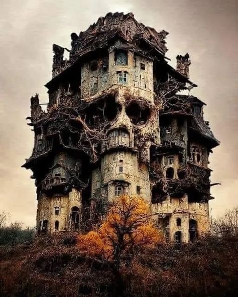 Haunted Asylums, Creepy Old Houses, Scary Houses, Crazy Houses, Old Abandoned Buildings, Creepy Houses, Old Abandoned Houses, Spooky Places, Unusual Buildings