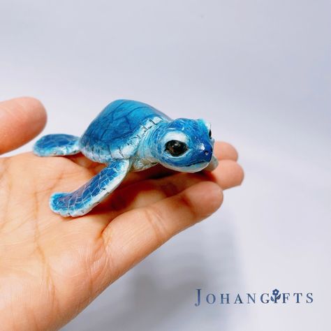 Turtle Clay Sculpture, Sea Turtle Clay, Clay Jewellery Holder, Clay Turtle, Baby Seal, Green Sea Turtle, Beach Lover Gifts, Animal Statues, Clay Figures