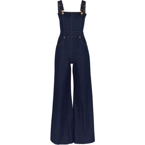 Natasha Zinko Denim jumpsuit (€375) ❤ liked on Polyvore featuring jumpsuits, dark denim, blue jump suit, denim jumpsuit, blue jumpsuit, wide leg denim jumpsuit and short jumpsuits Jumpsuit Aesthetic, Jean Jumpsuit, Fame Clothes, Denim Jumpsuit Outfit, Jeans Refashion, Hero Clothes, Smart Casual Women Outfits, Smart Casual Women, Beautiful Pakistani Dresses