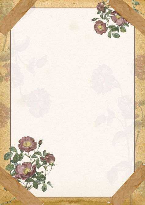 Blank Notes Paper | Page Border | Paper Planner | Journal | To do list | Border paper | Vintage | Dried Flower | Blank Page Document | Design | Template Document Design Template, Journal To Do List, Document Design, Vintage Page, Notes Paper, Digital Recipe Book, Front Page Design, Paper Planner, Documents Design