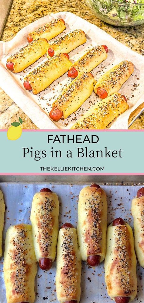 Keto Pigs In A Blanket, Kids Dinners, Keto Kids, Fathead Dough Recipe, Fathead Dough, Beef Hot Dogs, Keto Diet Breakfast, Pigs In A Blanket, Best Keto Diet