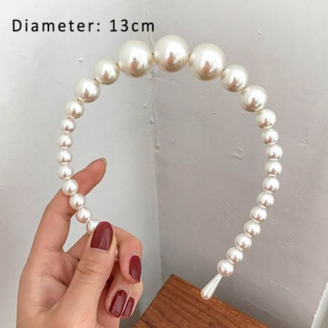 Crochet Hairband, Wholesale Hair Accessories, Pearl Bride, Simple Pearl, Big Pearl, Pearl Headband, Hair Hoops, Headband Styles, Fashion Hair Accessories