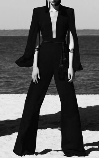 Titania Jumpsuit by CARLA ZAMPATTI for Preorder on Moda Operandi Carla Zampatti, Pre Fall 2016, Dress Hire, All Black Fashion, High Fashion Photography, Johanna Ortiz, Ladies Of London, Black White Fashion, Fall 2016