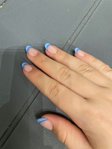 There's a new beauty trend taking over Instagram and it's absolutely stunning. Say hello to "quartz nails". Nails, Art, Nail Polish, Almond, Blue, White