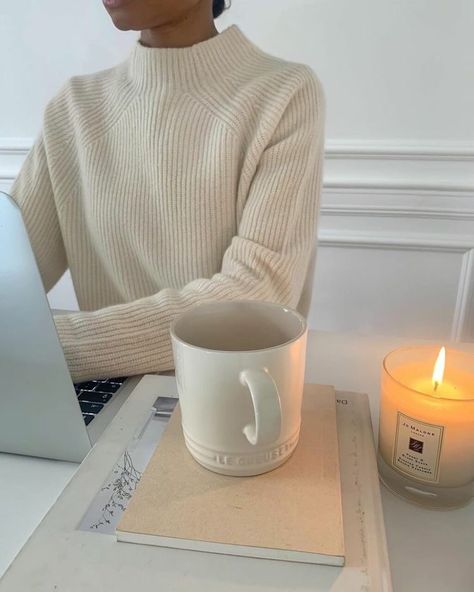 A Woman, Desk, Coffee